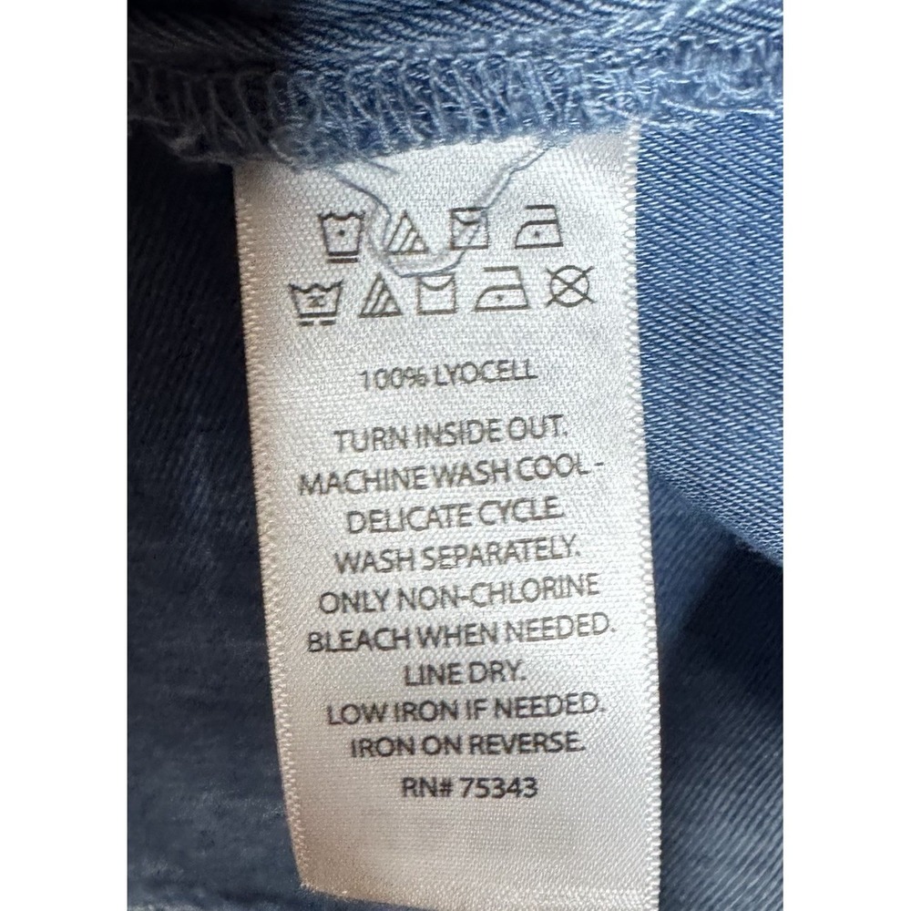 Joie Halter Top Size Small Soft Chambray Braided Straps Crop Boho Tank Top Blue - Picture 7 of 7